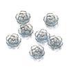 10Pcs Ornament Flower Beads Acrylic All-Match Pendant Durable Hole Charm  for Jewelry Making