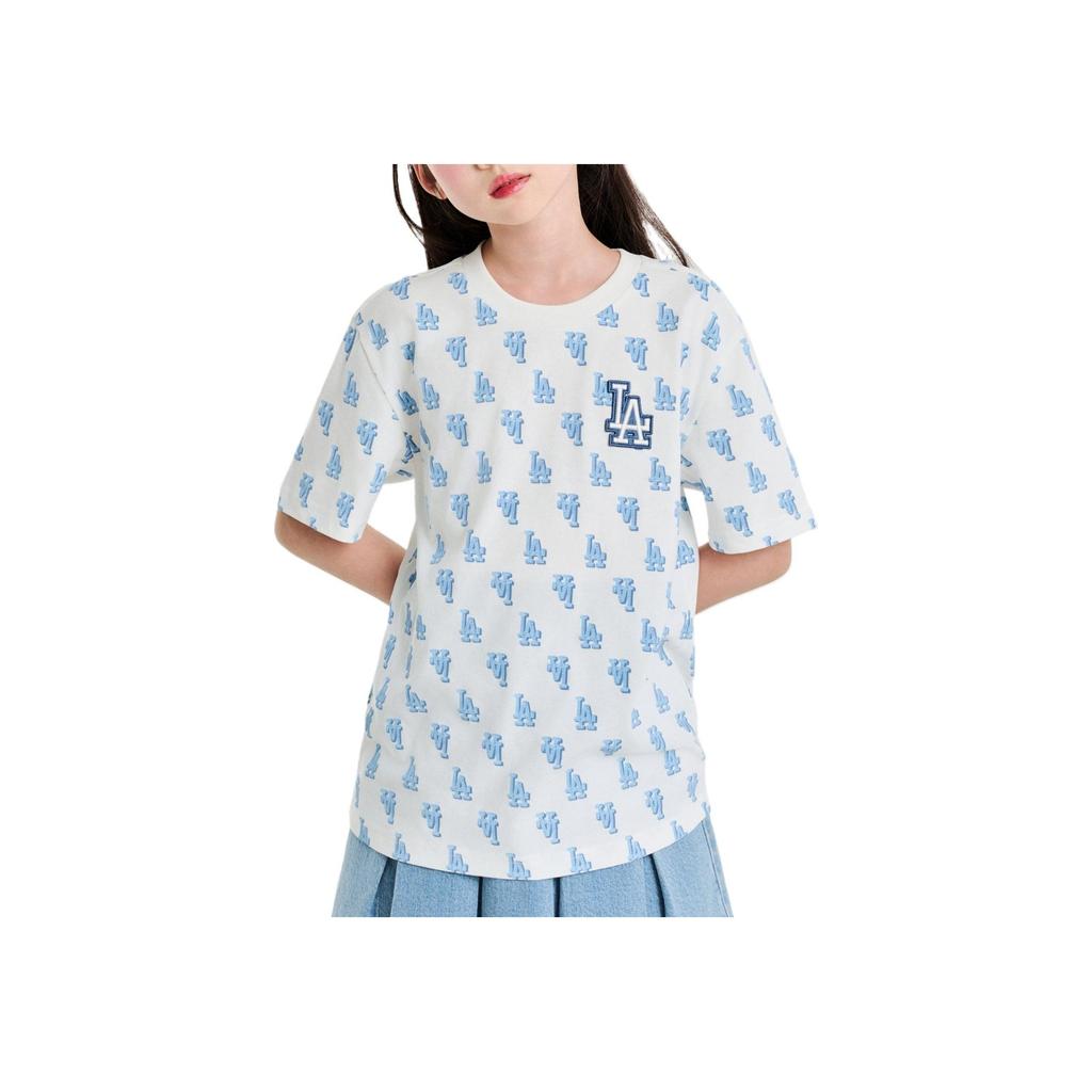 Новая коллекция MLB MONOGRAM Футболка Los Angeles Dodgers Кремовая Детская 7ATSM1153-07IVS