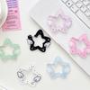 Acrylic Wing/Star Shape Carabiner Hook Clips Card Holder Keychain Portable Outdoor Keyring Hook Backpack Pendant Gifts