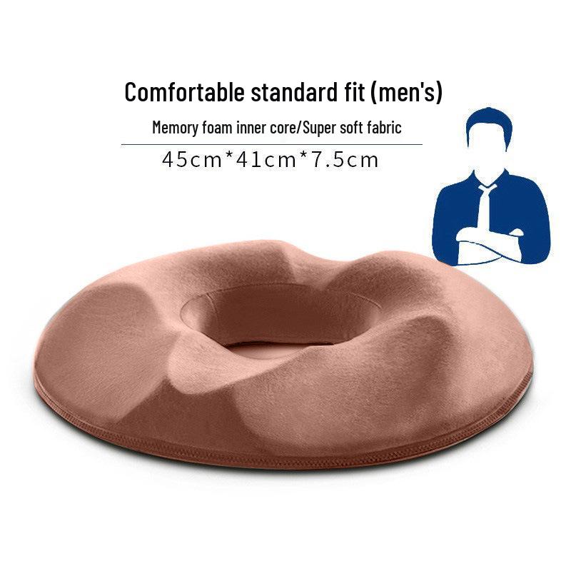 Memory Foam Breathable Cushion for Office Chair and Car - Relieves Long Sitting Discomfort