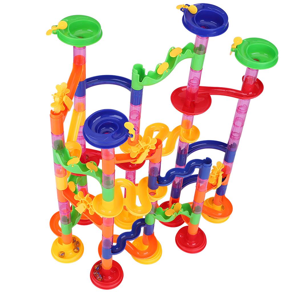 Творческий DIY Marble Race Run Maze Balls Track Blocks Развивающие игрушки для детей