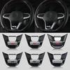 DOG1 ABS Car Badge Steering Wheel Sticker for Volkswagen VW RLINE POLO Golf MK4 Tiguan Passat MAGOTAN 4MOTION Jetta Touran