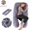 Crystal Velvet U-shaped Pregnancy Pillow Waist Protection Side Sleeping Pillow Breastfeeding Multifunctional Hug Pillow