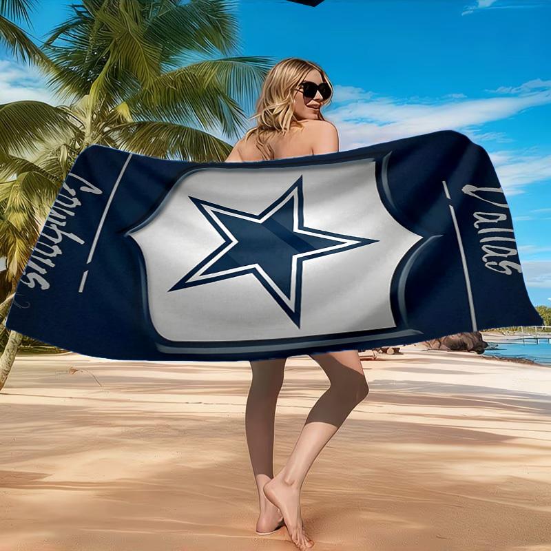 American Flag Cowboys Beach Towel, Quick-drying, Easy to Care for, Suitable for Both Fitness and Beach Vacations,Sports Essential