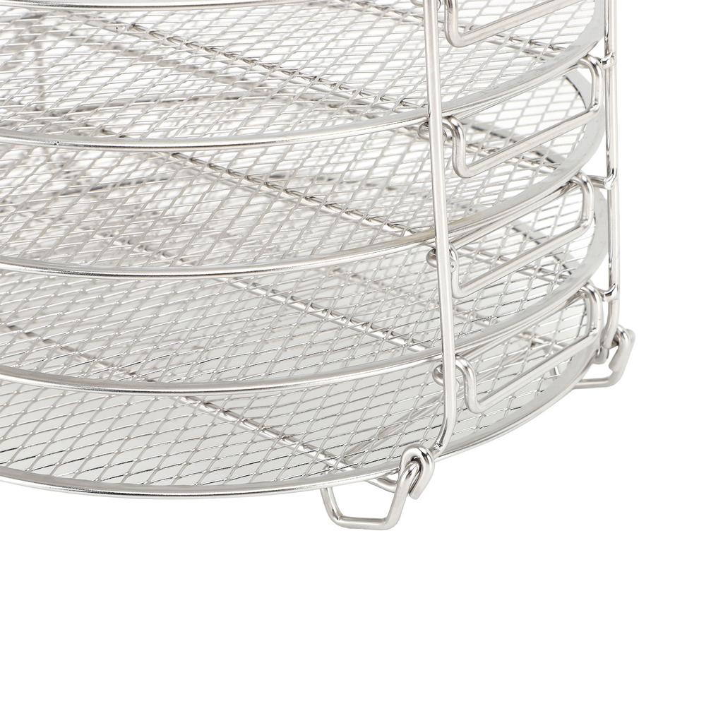 5-ярусная подставка для дегидратора, подходит для Foodi 6,5 кварт 8 кварт, штабелируемая полка для дегидратора из нержавеющей стали