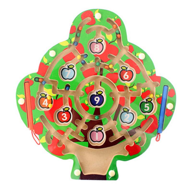 Магнитная игрушка-лабиринт: Мраморный баланс, управляемый ручкой, для детей 3+ - Улучшает концентрацию и когнитивные навыки