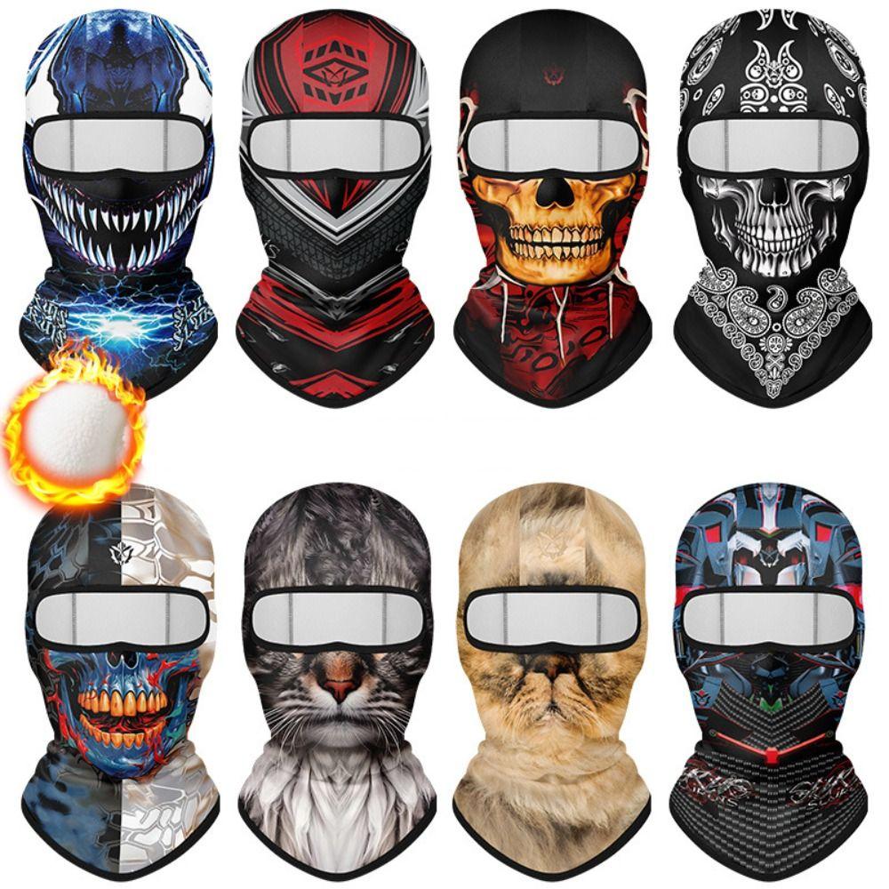 Multi-function Fleece Balaclava Plush MTB Face Mask Winter Bicycle Full Face Cover for Men Women