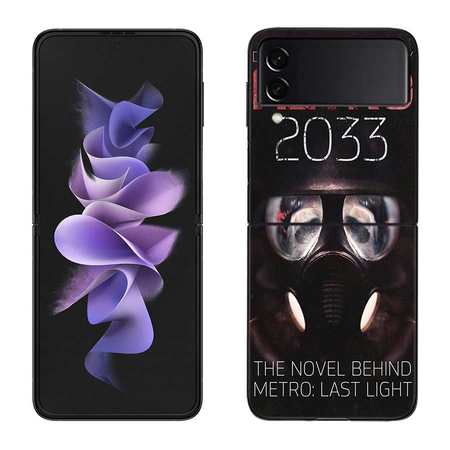 Чехол для телефона Metro 2033 для Samsung Z Flip 7 6 5G Galaxy Z Flip 5 4 3 Черный Жесткий Чехол-Крышка Роскошный ПК Корпус Coque