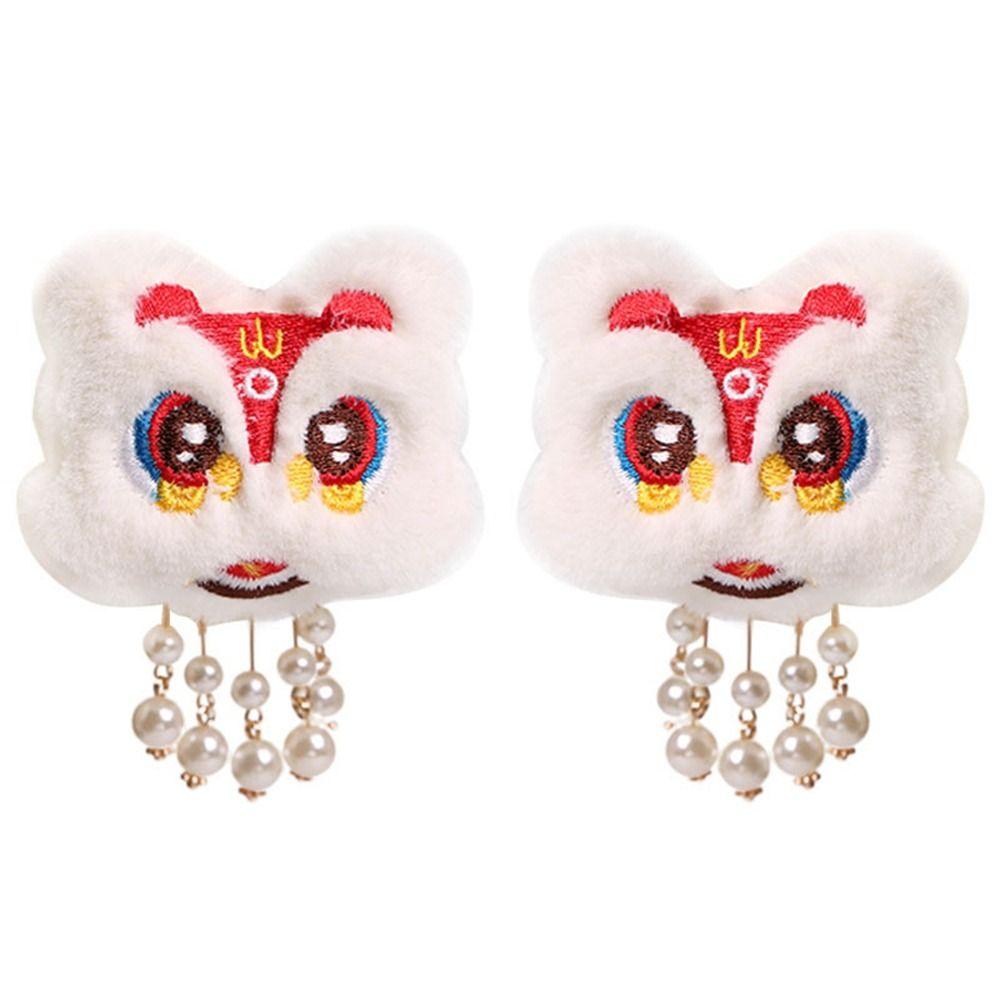 Вышивка Китайский Новый год Головные уборы Танец Льва Палочки для волос Ханфу Шпилька для волос в древнем стиле Дети