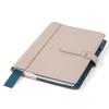 Обложка для блокнота Lightex формата A5, совместимая с Hobonichi/Cousin, из натуральной коровьей кожи, двухцветный дизайн, CV-Monoleather Серый