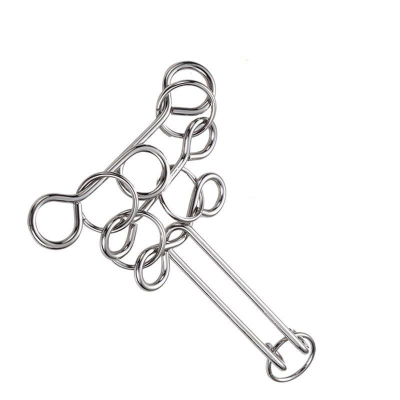 Игрушки-головоломки с девятью кольцами и высокой сложностью развязывания колец, петлеобразная игрушка для развития интеллекта, чтобы развязать кольца