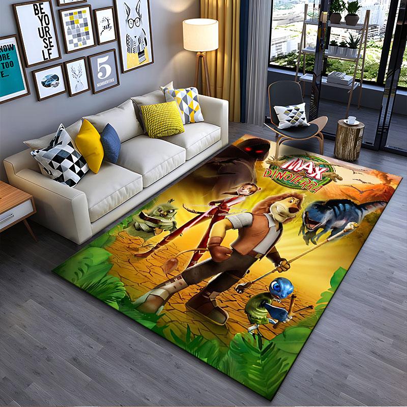Max Dinoterra Adventure Carpet suitable as a non-slip mat for the living room or bedroom sofa