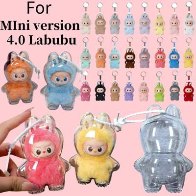 Прозрачный защитный чехол для пина Labubu 4.0 для плюшевой куклы серии Love, пылезащитная крышка, коробка для хранения для аксессуаров для куклы LABUBU