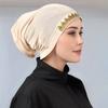 Newest Plain Leaf Diamond Undercap Jersey Cotton Inner Hijab Tube Cap Modal Instant Hijab Elastic Bonnet