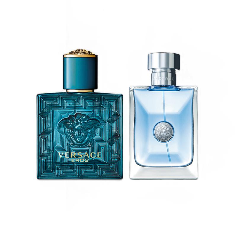 Versace EROS Men's Perfume Set Fougere Fragrance EDT Mint Tonka Bean Cedar + 4000323 9-30ml+30ml