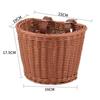 Rattan Woven Bicycle Basket Removable Bike Storage Basket Durable Carrier Bag  Kid