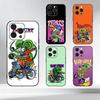 Чехол для телефона R-Rat F-Fink Art Design для iPhone 17,16,15,14,13,12,11 Plus,Pro Max,XS, Черный мягкий силиконовый чехол