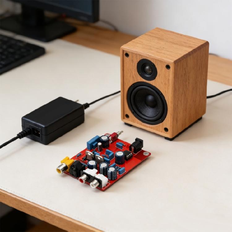 TDA1543 CS8412 HiFi Sound Decoders Board With Warm Analogs Sound For Upgrading Player And Amplifiers