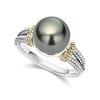 Retro Women Faux Pearl Dual Color Carved Engagement Finger Ring Jewelry Gift