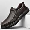 Мужские повседневные кожаные туфли первого слоя из воловьей кожи в деловом стиле