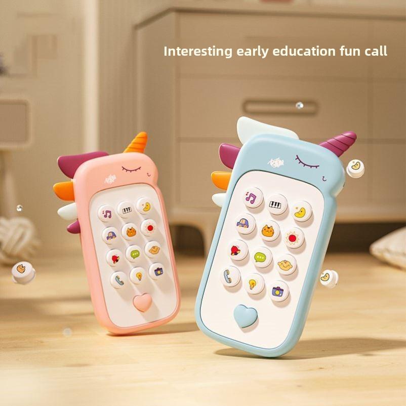 Multifunctional Educational Toy Phone for Children - Chewable Music and Story Machine for Early Learning, Suitable for Boys and Girls.