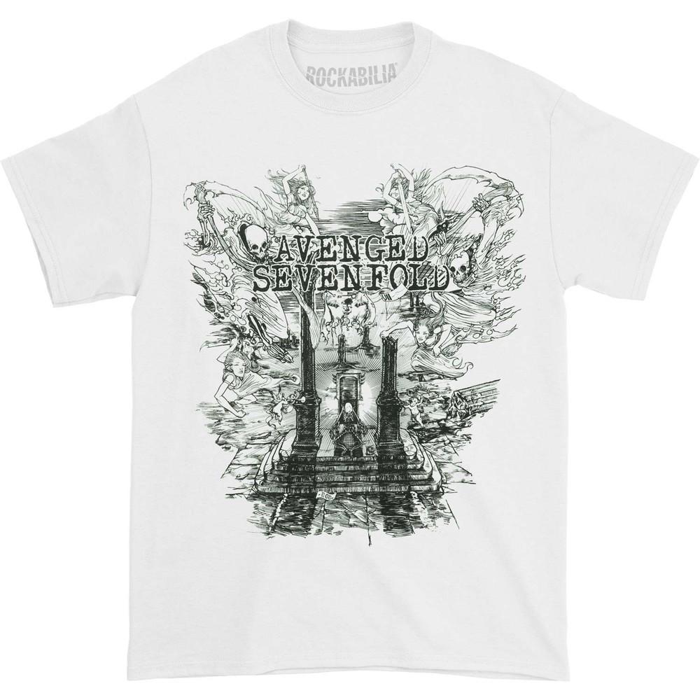 Футболка Avenged Sevenfold Land of Cain XX-Large Белая Унисекс