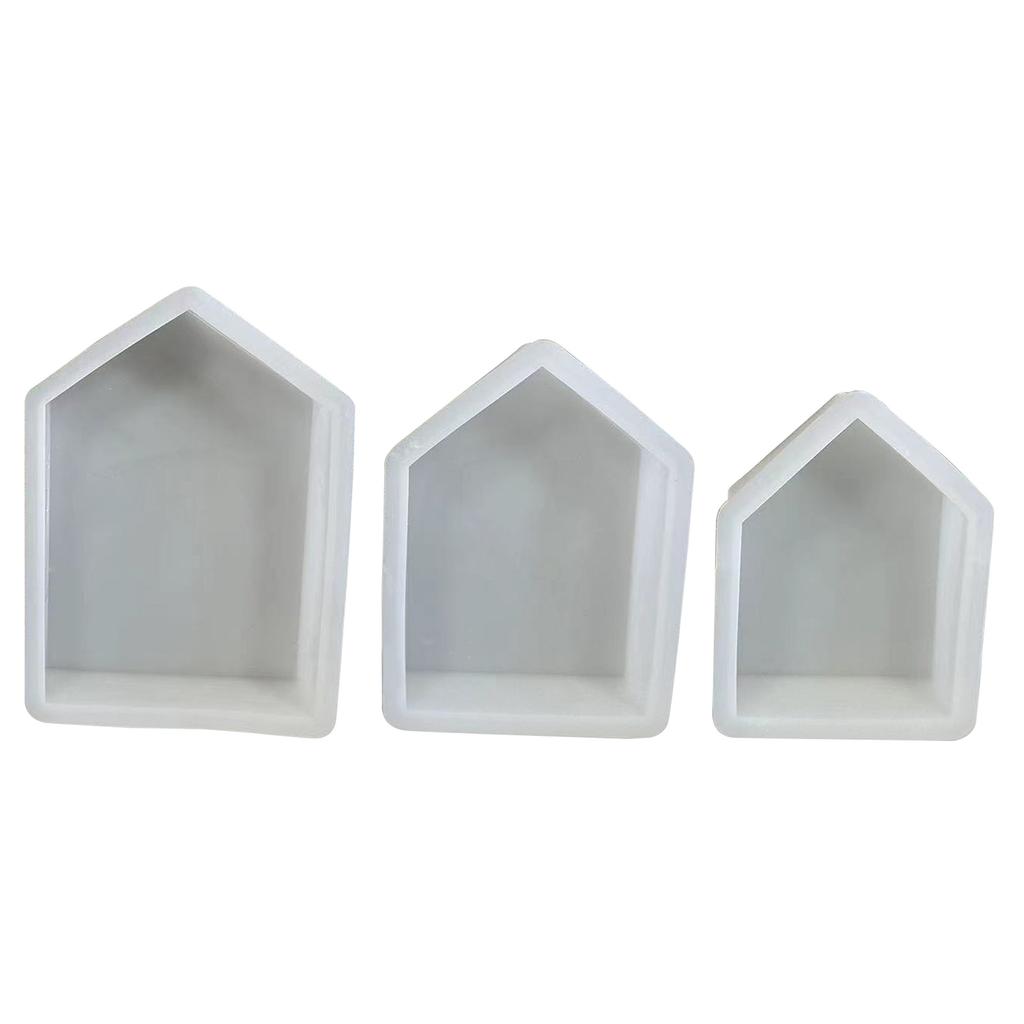 House Shape Candle Mould Handmade Small House Silicone Mold Resin Mould Scented Candle Making Mold for DIY Decoration