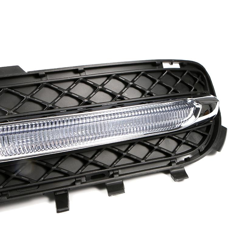 JIUWAN Автомобильные светодиодные дневные ходовые огни DRL, противотуманные фары, пригодные для Mercedes B enz W212 E250 E300 E350 2009-2013 2128851574 2128851674