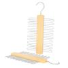 Держатель для галстуков, вешалка, стойка, органайзер для шелковых шарфов и ремней, шкаф, деревянная подвесная стойка для хранения, держатель для хранения для гардероба, 20 перекладин