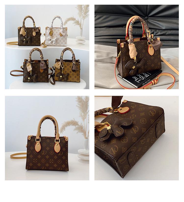 Винтажный принт, женская сумка-тоут через плечо, 2025, нишевый дизайн для мам среднего возраста