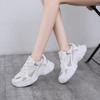 Модные женские кроссовки 2024 года, осенние женские туфли на платформе, белые сетчатые дышащие кроссовки, теннисные женские повседневные туфли для папы, zapatos mujer