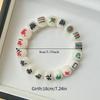 Elastic Chinese Mahjong Bracelet Handmade Acrylic Bead Hand Ring Vintage   Gift