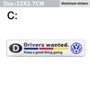 T28Volkswagen Series Aluminum Badge Car Body Stickers Decals Accessories For VW GTI Polo Golf Passat Tiguan T-ROC Arteon Jetta MK6