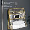 Transparent Waterproof Hanging Toiletries & Clothing Storage Bag for Bathroom or Dorm