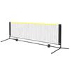 Badminton Net, Height Adjustable Volleyball Net, 10ft Wide Foldable Pickleball Net, Portable Easy Setup Tennis Net Set with Poles, Stand and Carry