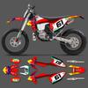 PowerZone Индивидуальные командные графические фоны Наклейки Комплект Для KTM SX SXF MX 16-18 EXC XCW Enduro 17-19 125-500 куб.см 119
