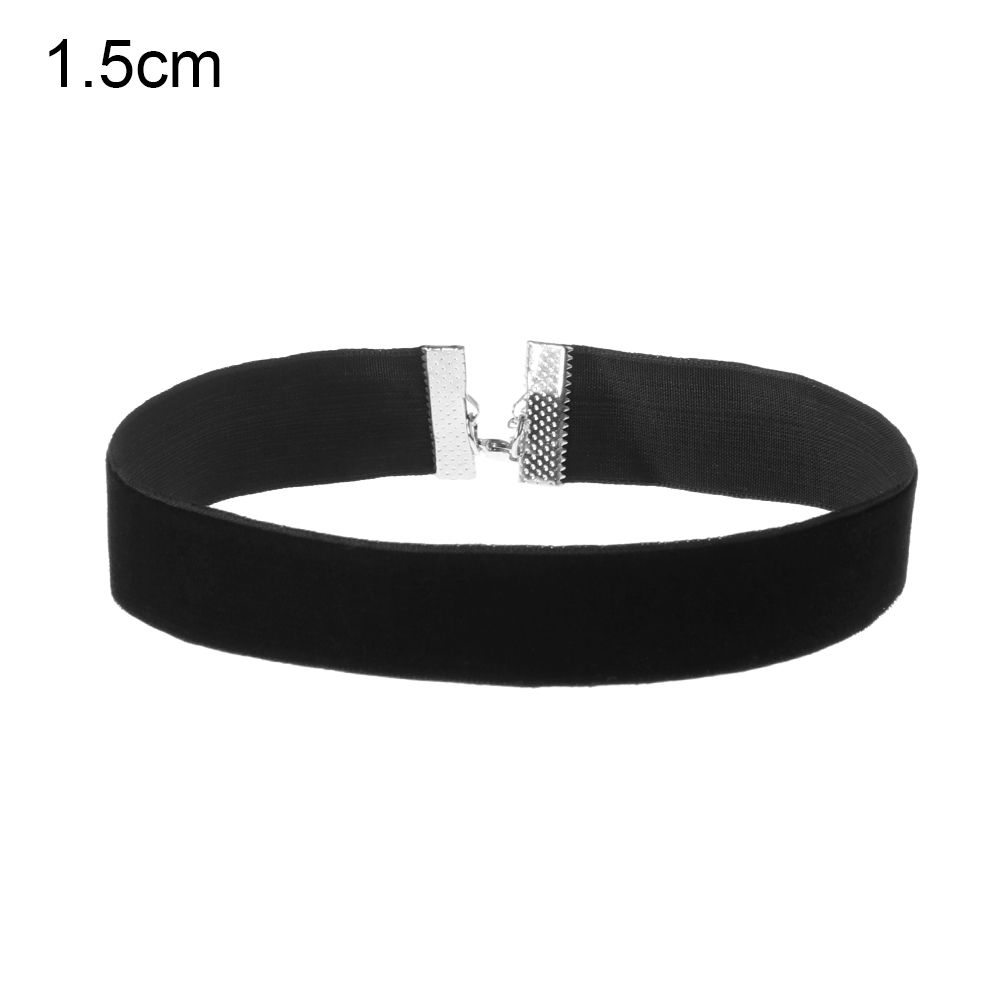 Women Fashion Elegant Retro Gothic Black Ribbon Necklace Velvet Choker