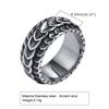 Dragon Scale Anxiety Ring for Men Cool Stainless Steel Snake Dragon Scales Rings Fidget Ring Silver Color  Men Gift