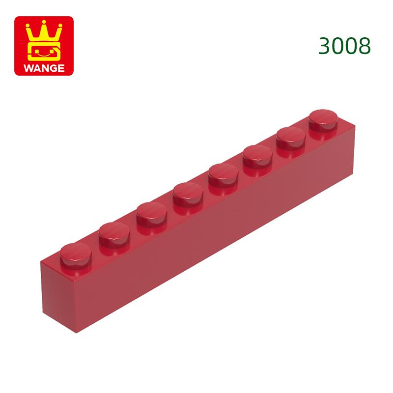 Нетоксичный 33 шт./лот 3008 1x8 Строительный блок с высоким отверстием Moc Базовые классические детали Кирпичные аксессуары Совместимы с DIY Детские игрушки Подарочная коробка