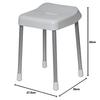 Pearl Metal Style Pure Bath Stool, 40cm, White, H-4338