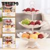 European-style Multi-layer Fruit Plate Creative Three-layer Cake Stand Fashion Dried Fruit Snack Plate Candy Plate Modern Living Room Home