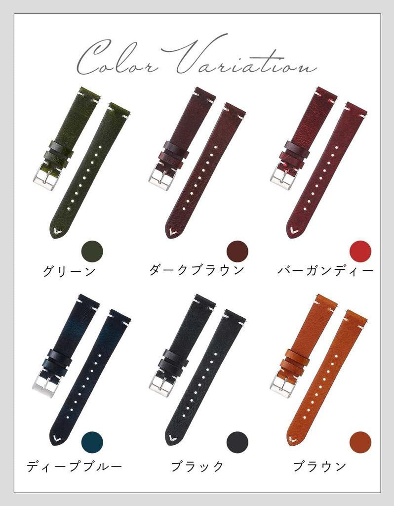 Спокойный ремешок для часов из промасленной кожи, ремешок для часов/смарт-часов из натуральной кожи (18мм, Коричневый)