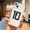 Argentina Soccer 10 Clothing Transparent Phone Case For iPhone 18 14 13 12 mini 11 Pro Max XS X XR SE 7 8 Plus Straight Edge Cover