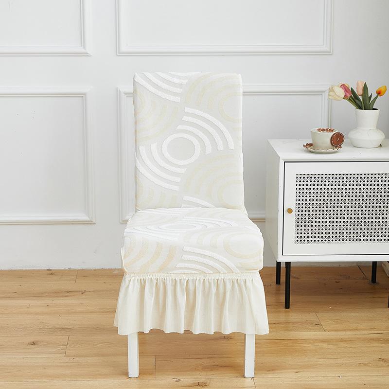 Thickened Jacquard Household Dining Chair Cover The Same Chair Cover in Hotels Backrest Cushion Integrated Stool Cover
