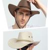 Beach Cap Western Cowboy Hat Wide Brim Beach Sunscreen Cap Simple Summer Sun Hat  Beach