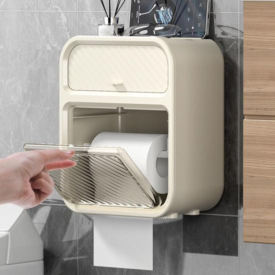 Коробка для салфеток Yousheng, роскошная настенная двухслойная водонепроницаемая коробка для рисования без перфорации, вращающаяся коробка для рисования салфеток