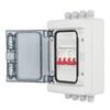 DC Miniature Circuit Breaker Box 2 in 2 Out PV Solar Disconnect Switch Power Distribution UV Proof IP65 Waterproof 500V