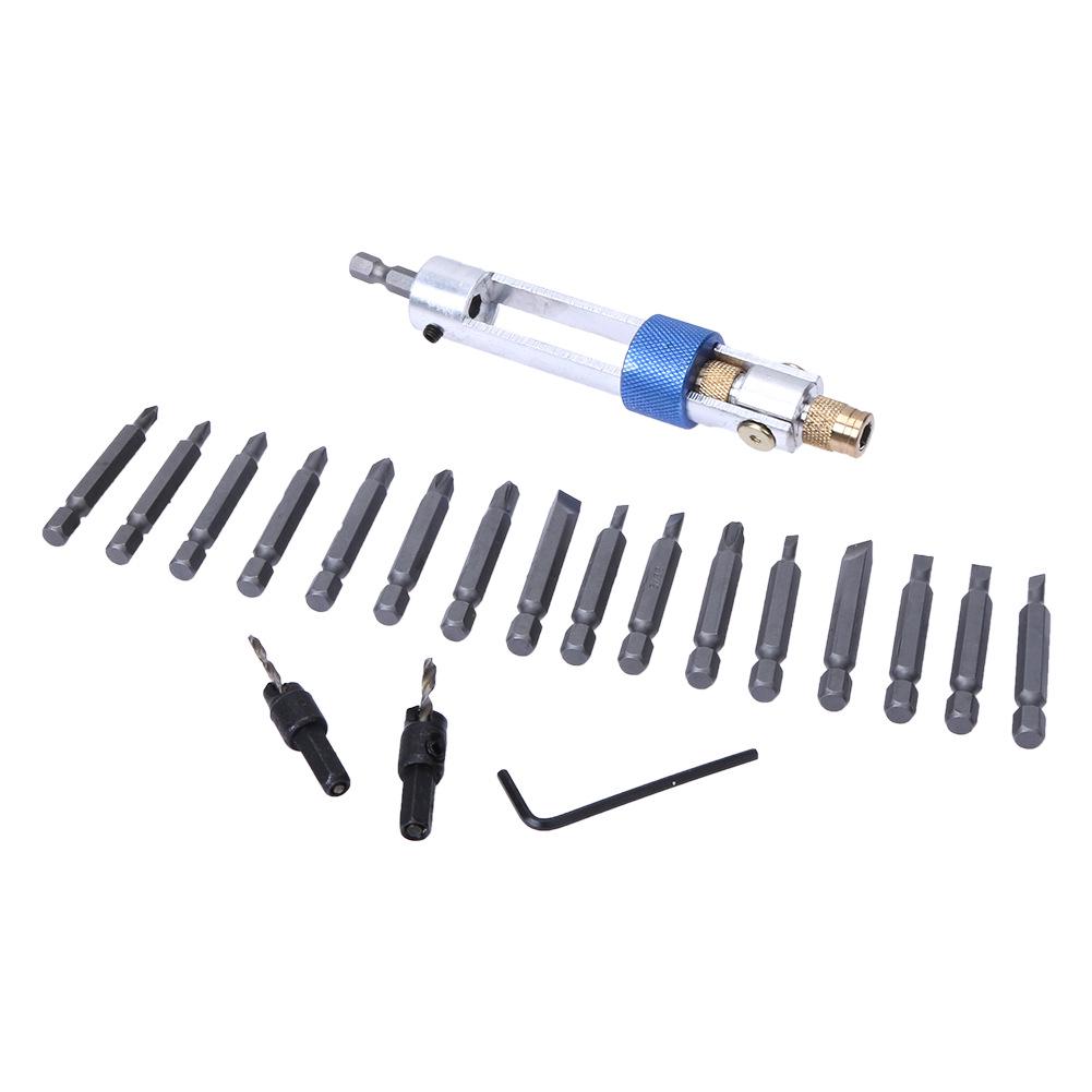Huang Xiaochao 20-piece Set of High-speed Steel Countersunk Head Drill Bit Screwdriver Conversion