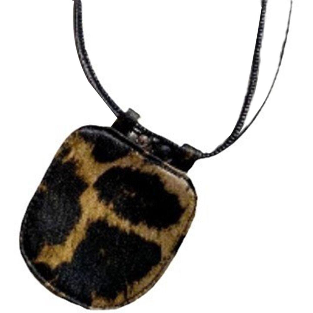 Ожерелье из замши с леопардовым принтом, ожерелье-цепочка для свитера из ПУ, мини-ожерелье, ювелирные аксессуары