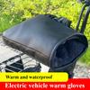 Outdoor Winter Electric Vehicle Warm Gloves, Motorcycle Fleece Thickened Hand Protectors for Water and Rain Protection